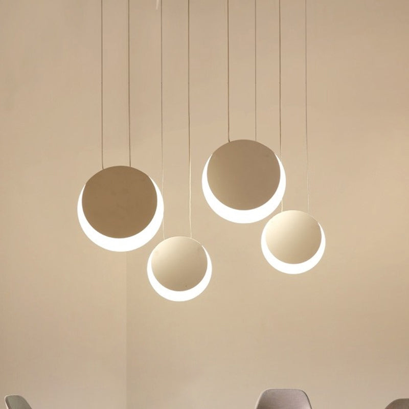 Anna - Moon Shaped Pendant Nordic Metal 3/4/5 Lights Cluster Light