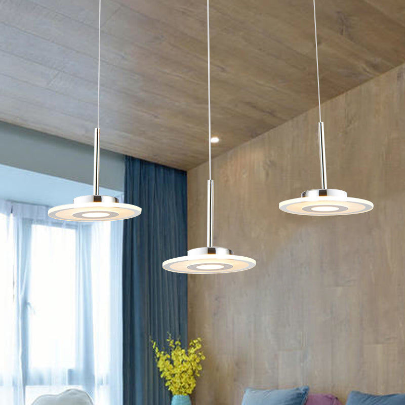 Nadège - Plafonnier LED circulaire en acrylique (lumière chaude/blanche/naturelle)