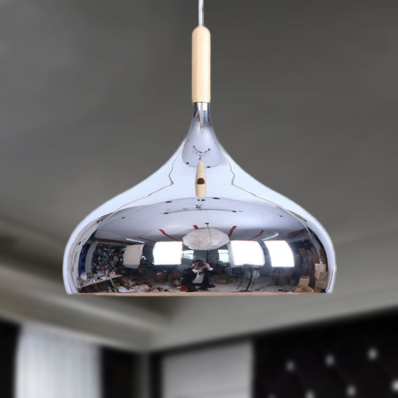 Modern Pendant Light In Metallic Chrome/Gold/Rose Gold For Dining Table