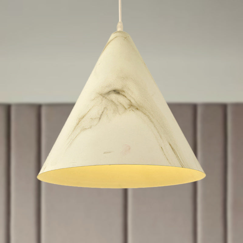 Modern Aluminum Pendant Ceiling Light in White/Yellow - Stylish Living Room Lamp