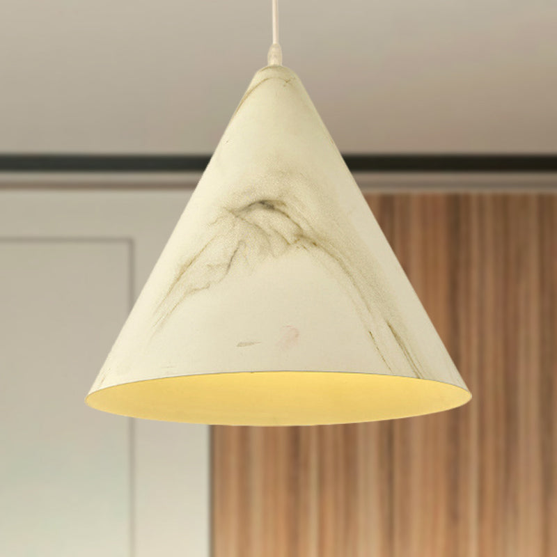 Modern Aluminum Pendant Ceiling Light in White/Yellow - Stylish Living Room Lamp