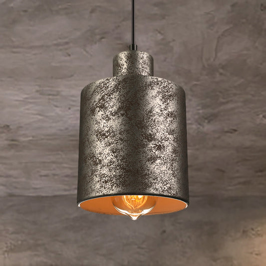 Antique Style Metal Pendant Light Set - Square/Trapezoid, 4 Lights - Adjustable Cord, Aged Black - Ideal for Restaurants