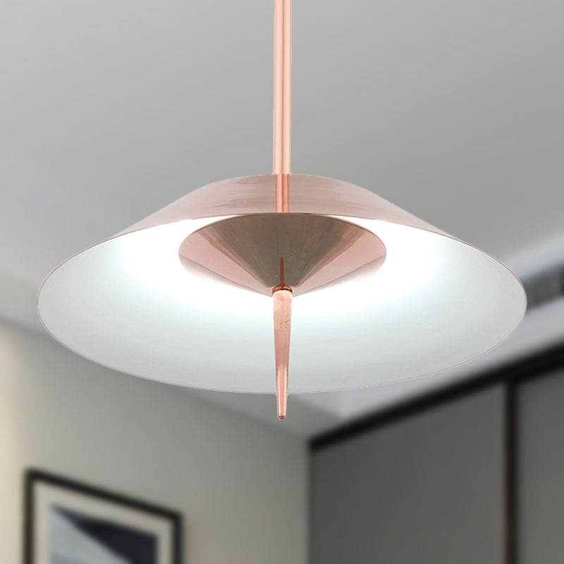 Metal Nordic Style Pendant Light - Black/Copper/Gold Cone Shade, Perfect for Dining Rooms