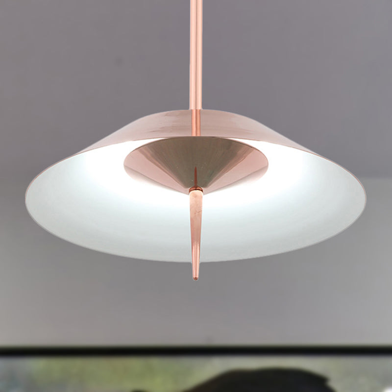 Metal Nordic Style Pendant Light - Black/Copper/Gold Cone Shade, Perfect for Dining Rooms
