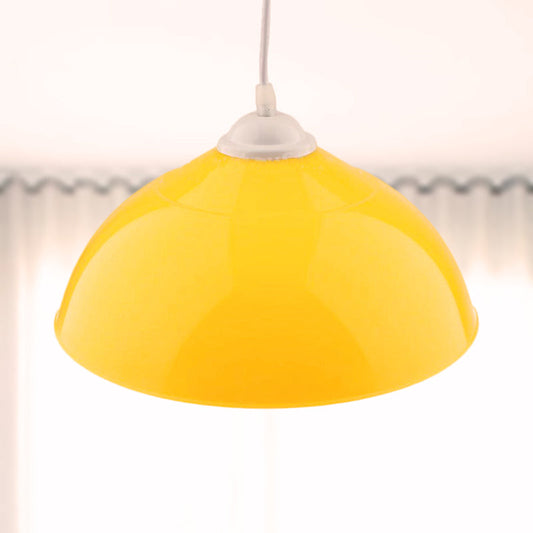 Modern Metallic Pendant Light in Polished Black/Grey - 1-Light Ceiling Hanging Fixture for Dining Room