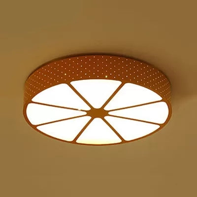 Lively Lemon-shaped Acrylic Ceiling Mount Light: Ideal for Teens