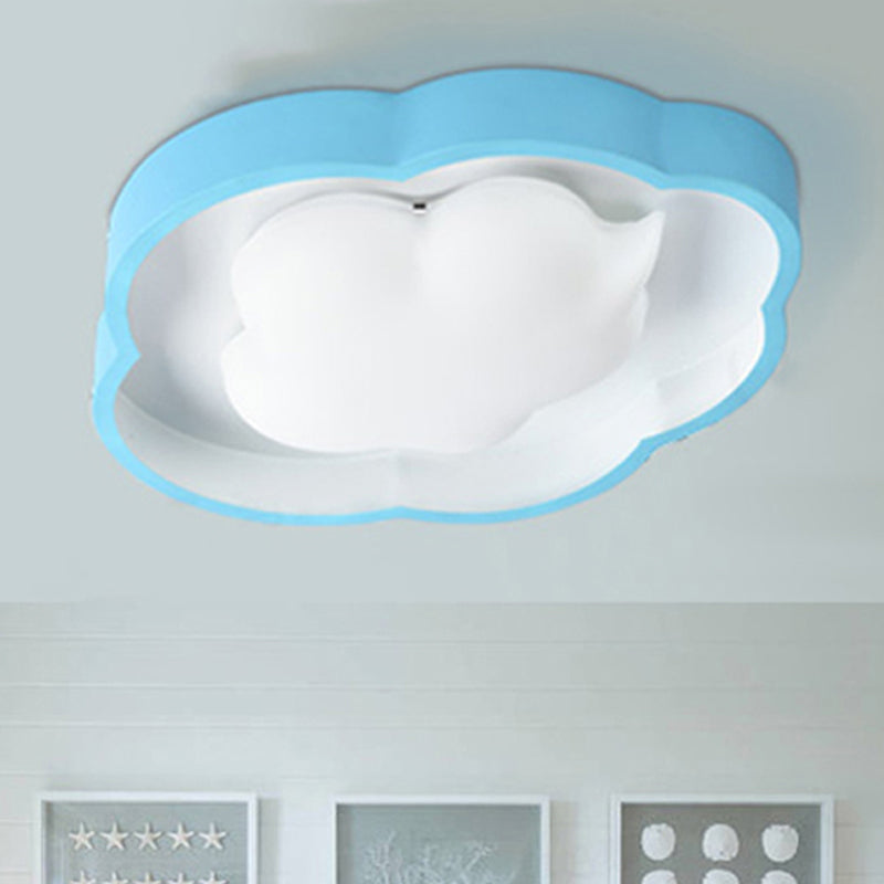 Modern LED Ceiling Fixture for Cloud-inspired Children's Bedroom