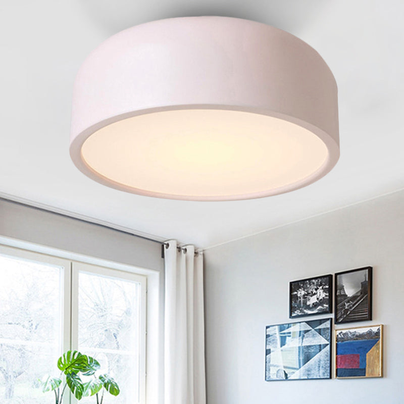 Plafonnier LED nordique pour chambre d'enfant avec abat-jour en forme de dôme en acrylique