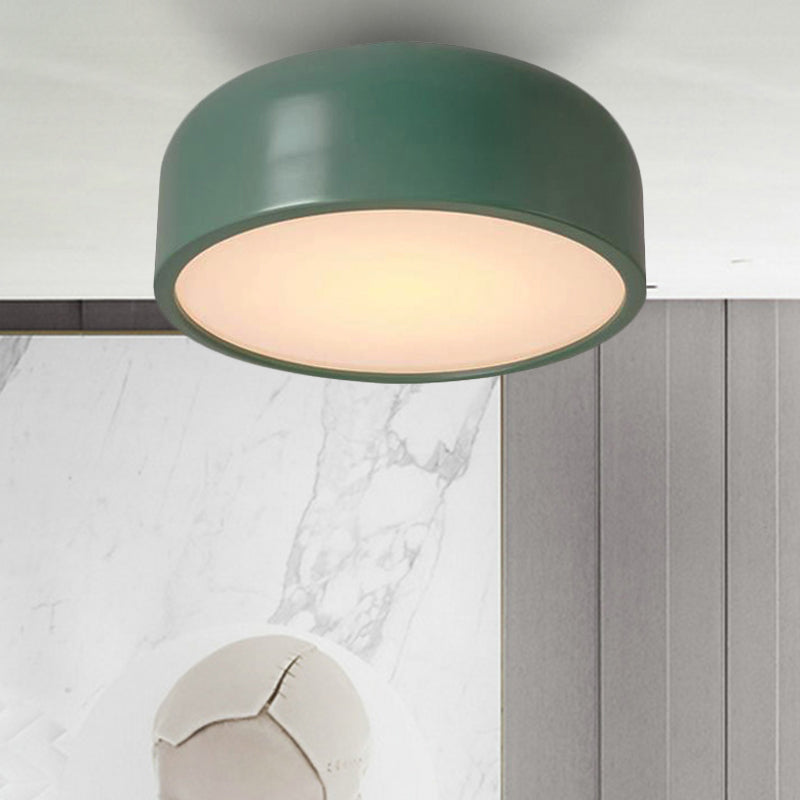 Plafonnier LED nordique pour chambre d'enfant avec abat-jour en forme de dôme en acrylique