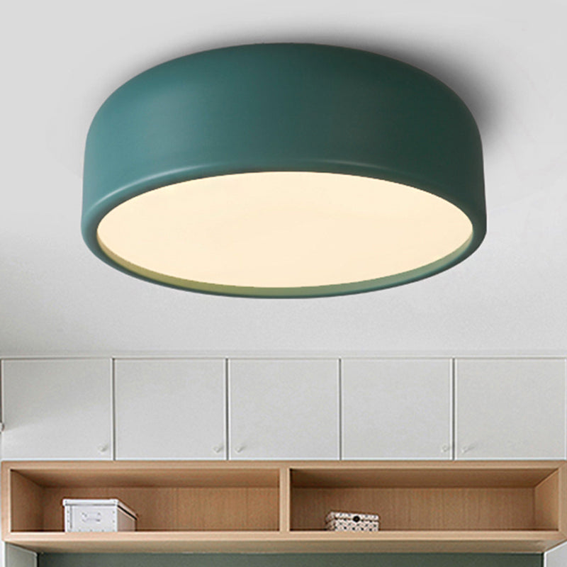 Plafonnier LED nordique pour chambre d'enfant avec abat-jour en forme de dôme en acrylique