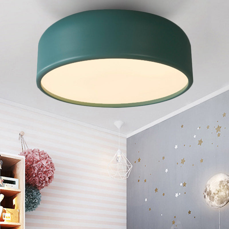 Plafonnier LED nordique pour chambre d'enfant avec abat-jour en forme de dôme en acrylique
