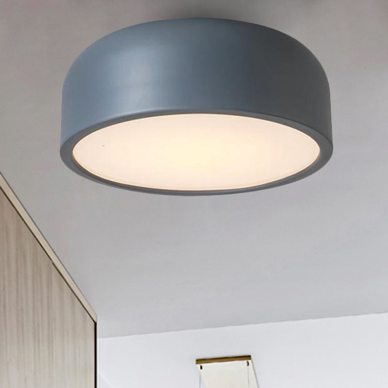 Plafonnier LED nordique pour chambre d'enfant avec abat-jour en forme de dôme en acrylique