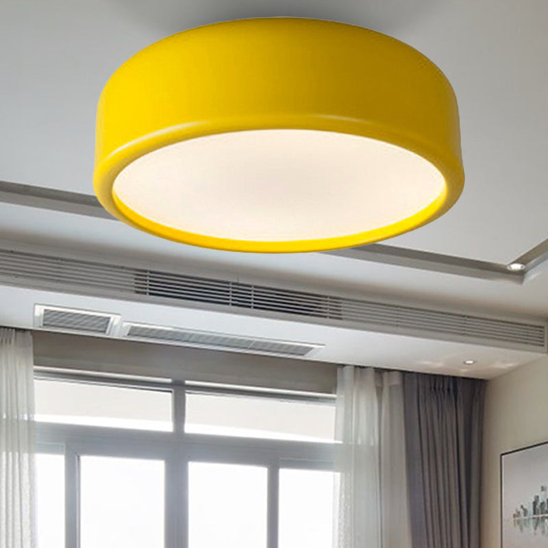 Plafonnier LED nordique pour chambre d'enfant avec abat-jour en forme de dôme en acrylique