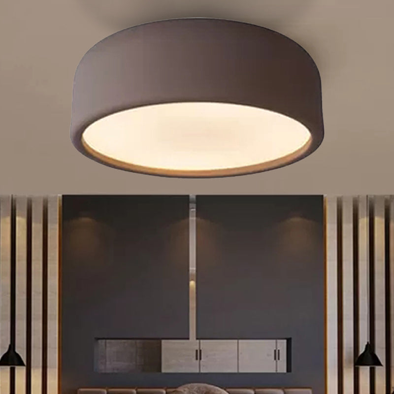 Plafonnier LED nordique pour chambre d'enfant avec abat-jour en forme de dôme en acrylique