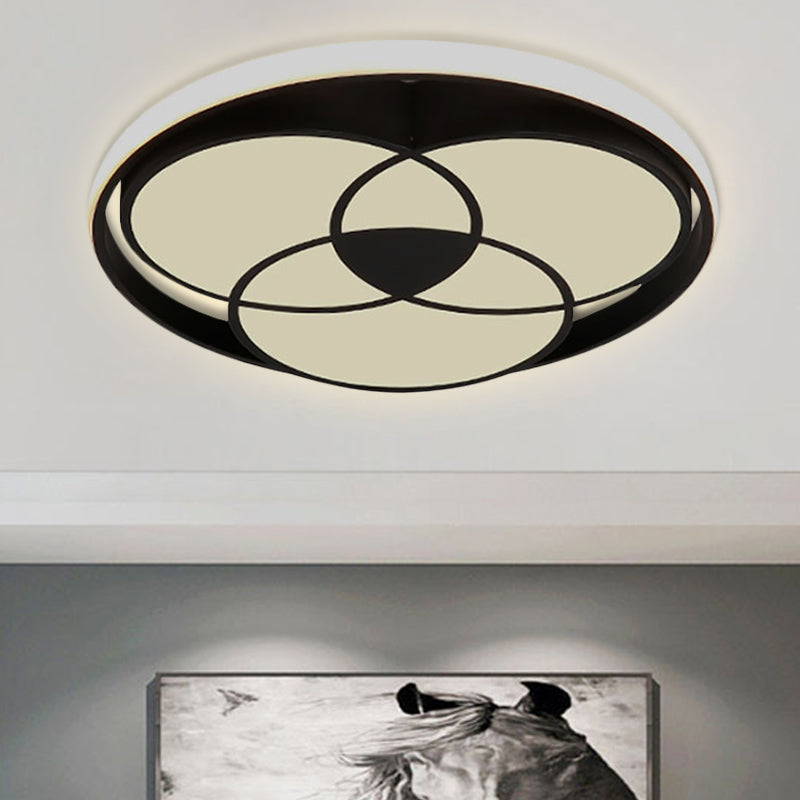 Art Deco Acrylic Flush Mount Ceiling Light for Bedroom