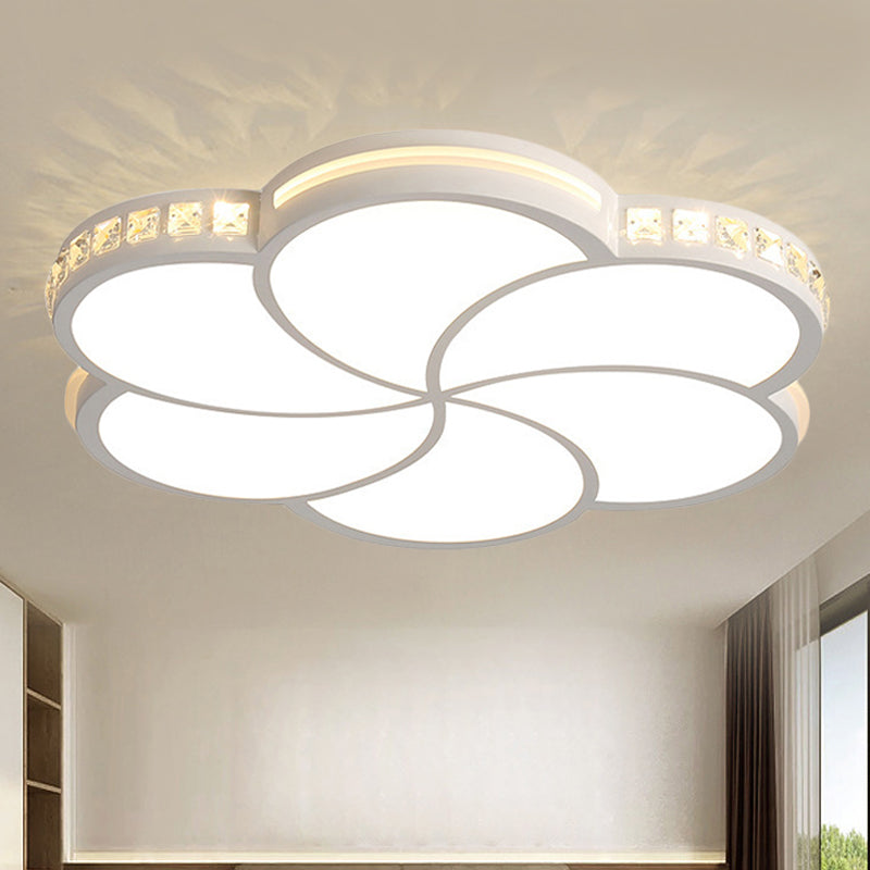 Blossom Flush Mount Ceiling Light Fixture for Living Room - Elegant Acrylic Art Deco Design