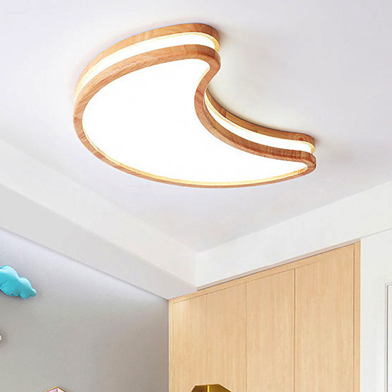 Nordic Style Acrylic White LED Ceiling Lamp for Kid's Bedroom - Sky Ceiling Mount Light