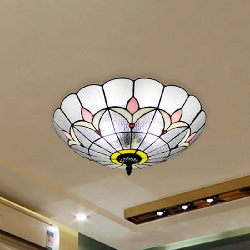 Tiffany Style Flower Glass Ceiling Light for Bedroom