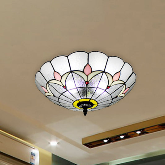 Tiffany Style Flower Glass Ceiling Light for Bedroom