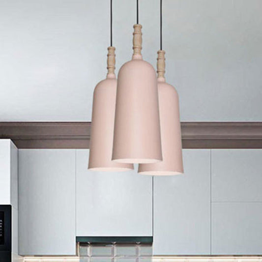 Nordic Stylish Metal Pendant Light - 1-Light Bell Shaped Hanging Lamp for Cafe Bookstore