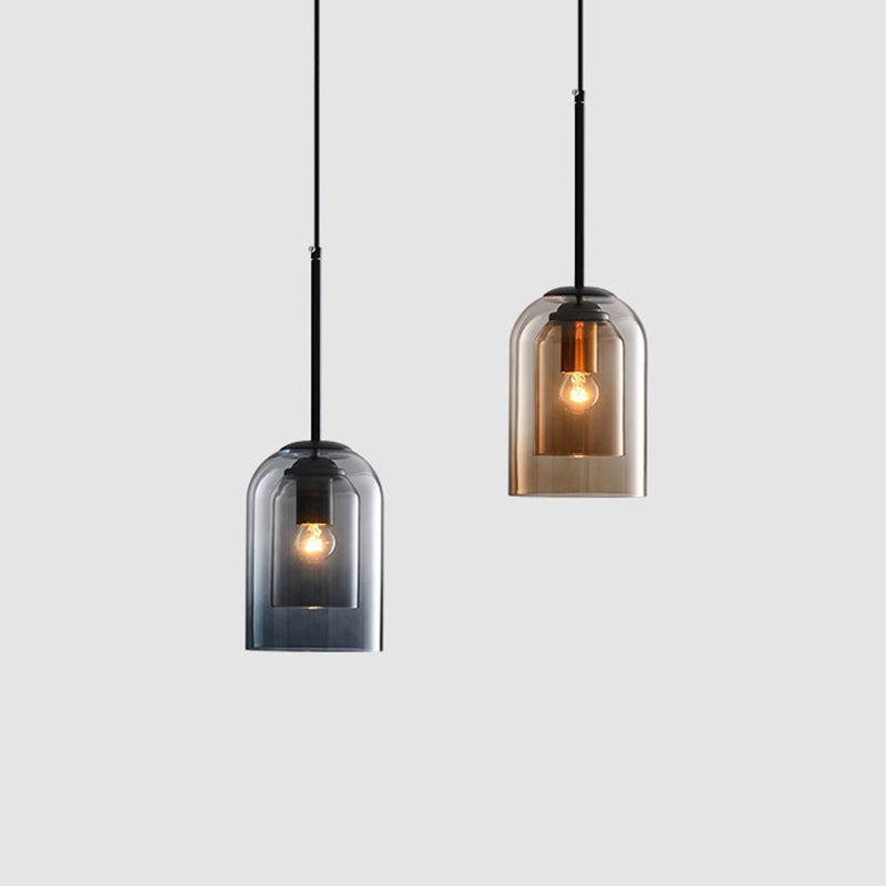 Modern Glass Bell Pendant Lamp for Stylish Bedroom Ceiling