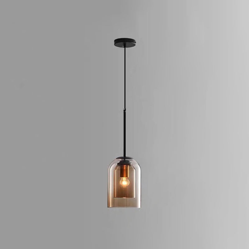 Modern Glass Bell Pendant Lamp for Stylish Bedroom Ceiling