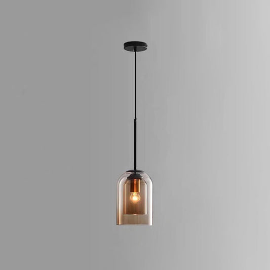 Modern Glass Bell Pendant Lamp for Stylish Bedroom Ceiling