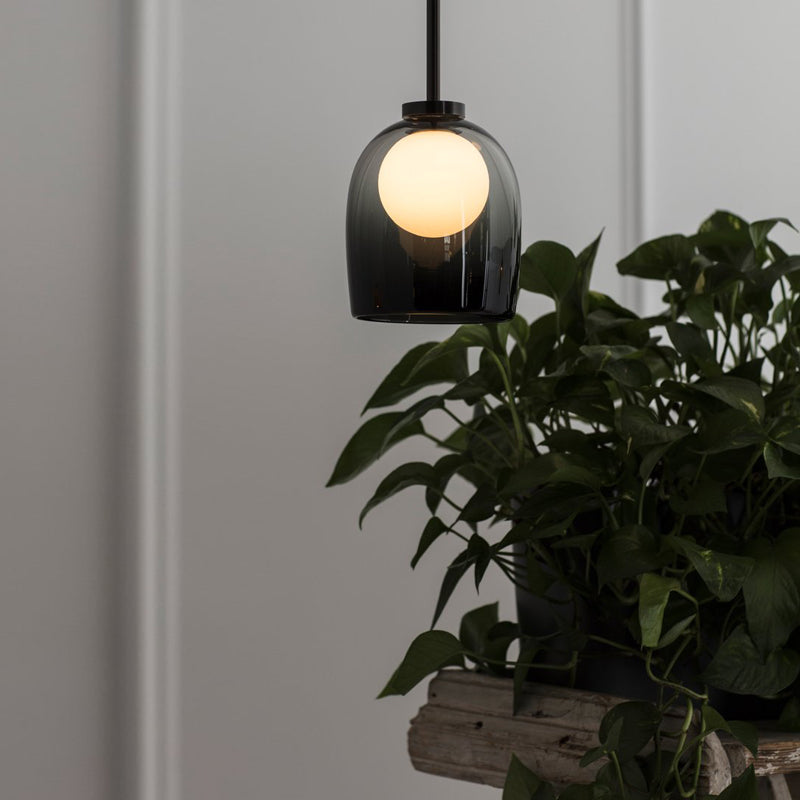 Modern Glass Pendant Lamp - Bell Style for Dining Room Table