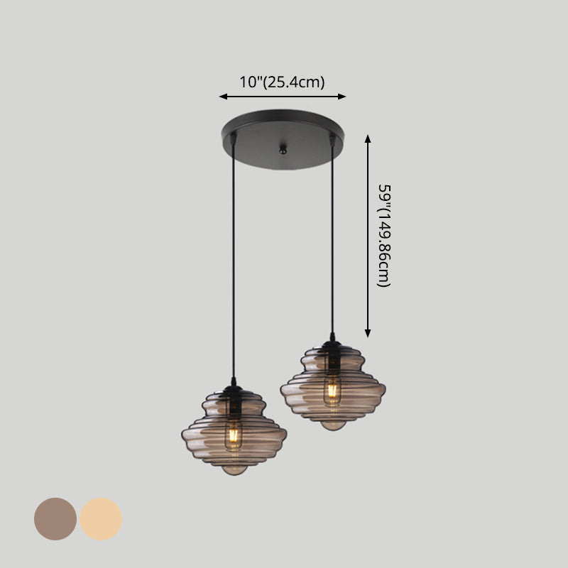Modern Glass Pendant Lighting for Dining Room Table