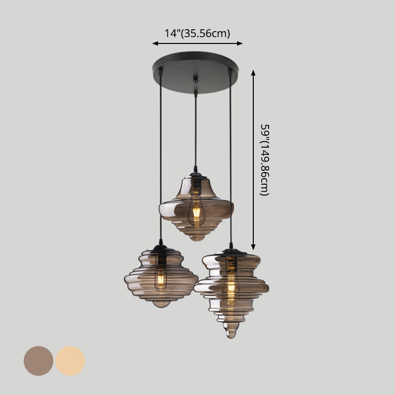 Modern Glass Pendant Lighting for Dining Room Table