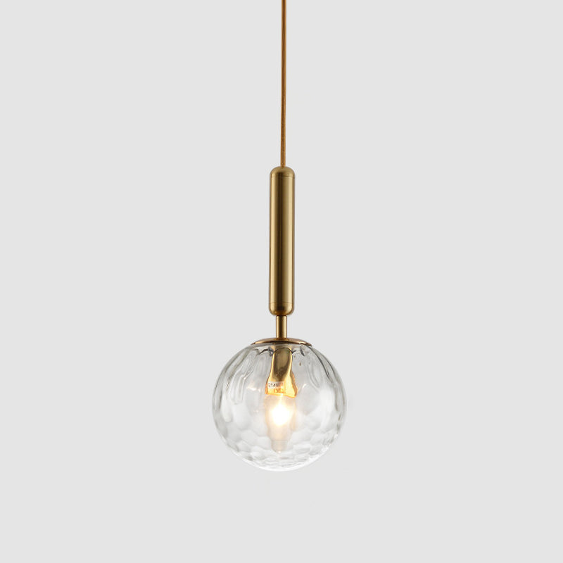 Suspension contemporaine en verre pour salon