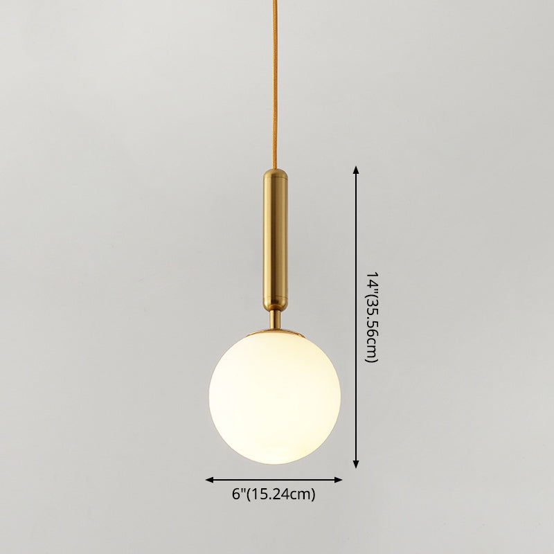Suspension contemporaine en verre pour salon