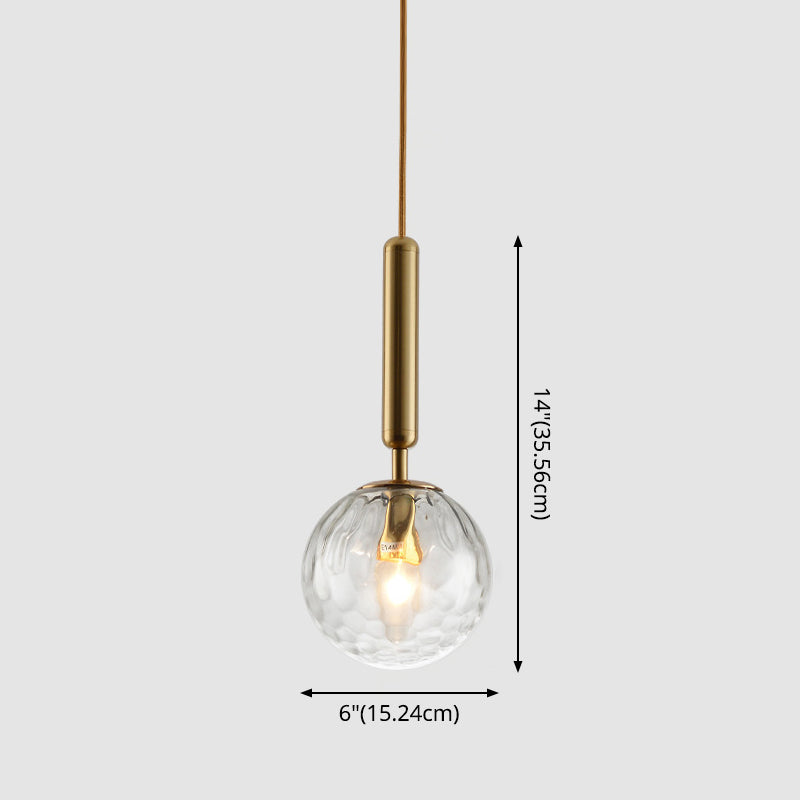 Suspension contemporaine en verre pour salon