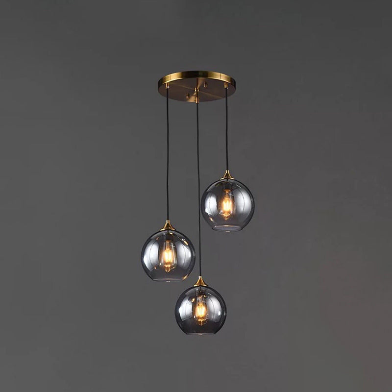 Suspensions contemporaines en verre soufflé pour chambres à coucher