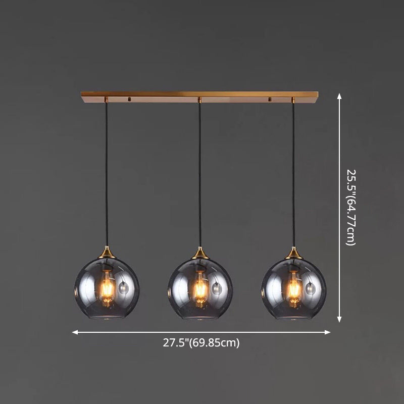 Suspensions contemporaines en verre soufflé pour chambres à coucher