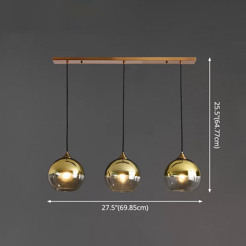Suspensions contemporaines en verre soufflé pour chambres à coucher