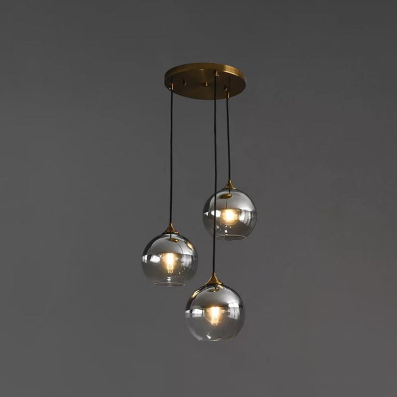 Suspensions contemporaines en verre soufflé pour chambres à coucher