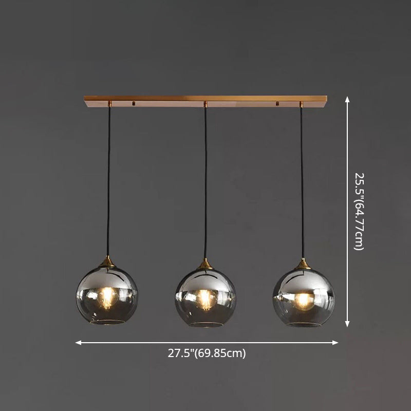 Suspensions contemporaines en verre soufflé pour chambres à coucher