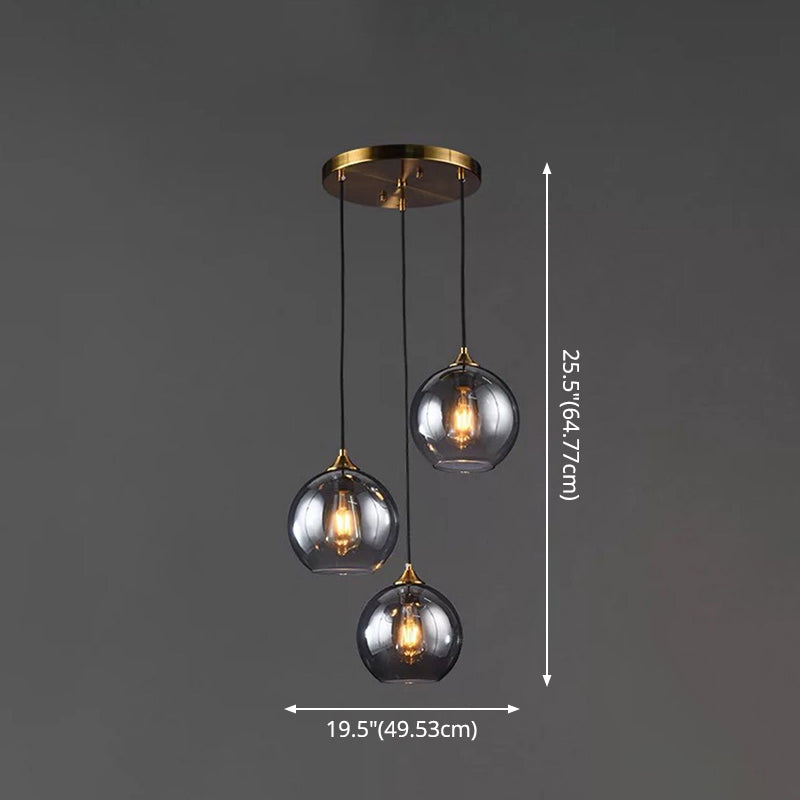 Suspensions contemporaines en verre soufflé pour chambres à coucher