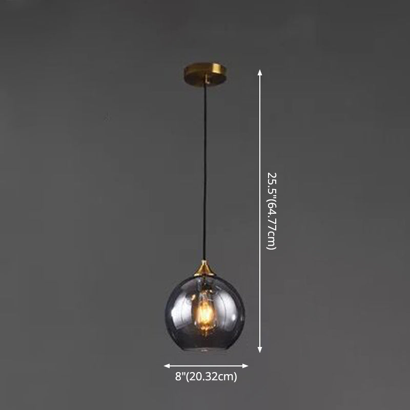 Suspensions contemporaines en verre soufflé pour chambres à coucher