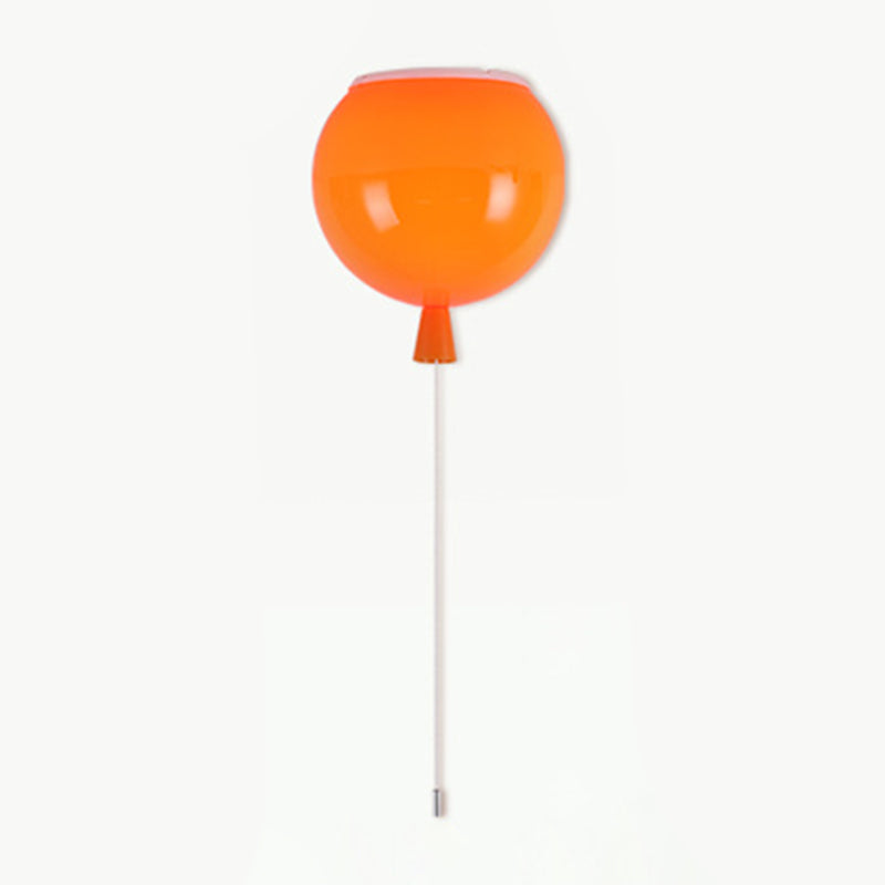 Modern Led Balloon Flush Mount Ceiling Light For Kindergartens Orange / 8