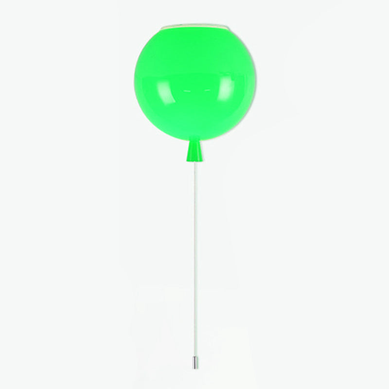Modern Led Balloon Flush Mount Ceiling Light For Kindergartens Green / 8