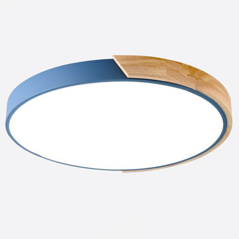 Nordic LED Flush Mount Bedroom Ceiling Light with Acrylic Shade