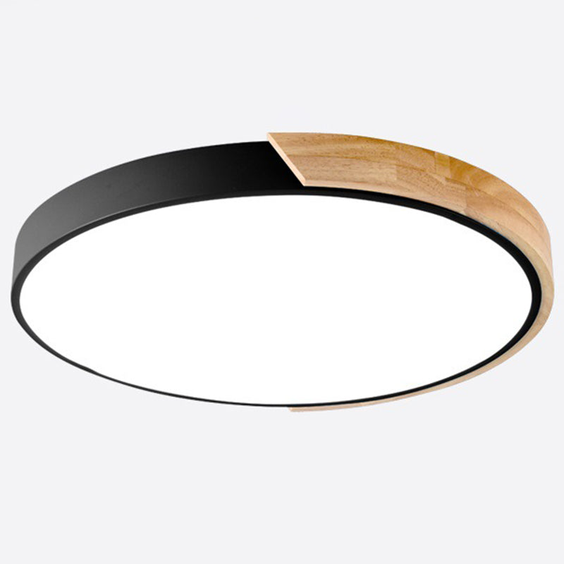 Nordic LED Flush Mount Bedroom Ceiling Light with Acrylic Shade
