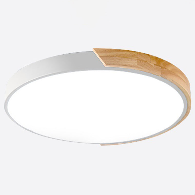 Nordic LED Flush Mount Bedroom Ceiling Light with Acrylic Shade