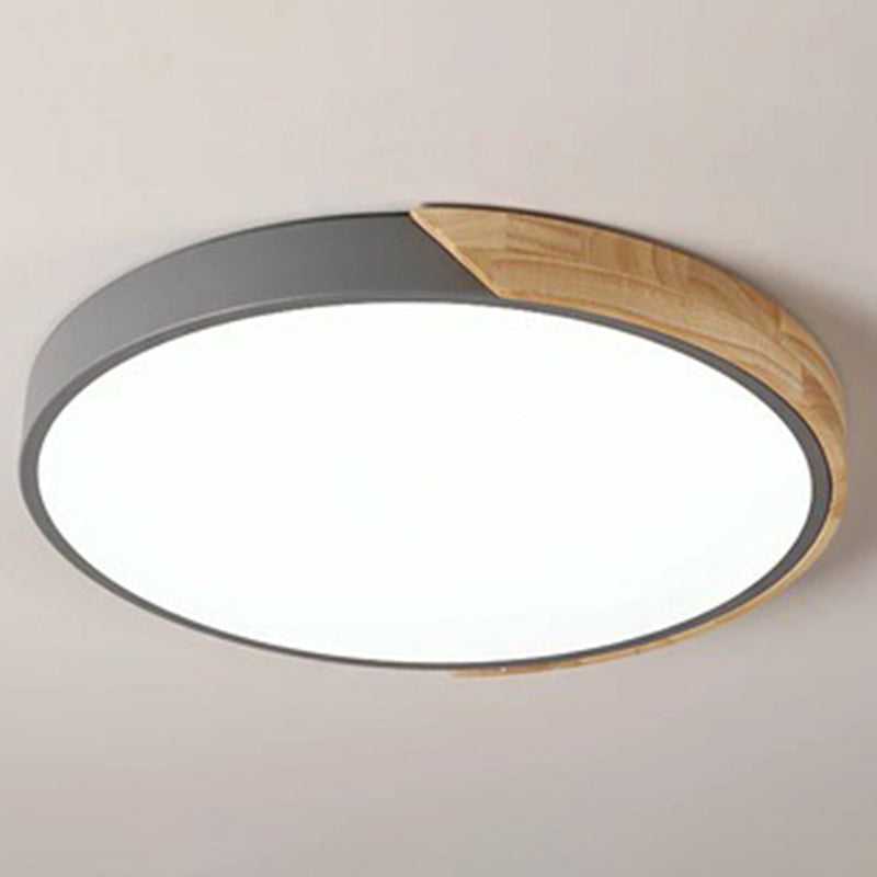 Nordic LED Flush Mount Bedroom Ceiling Light with Acrylic Shade