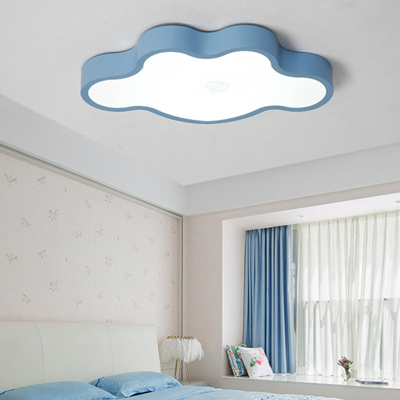 Minimalist Cloud-Shaped LED Ceiling Fixture - Acrylic Flush Mount Lamp