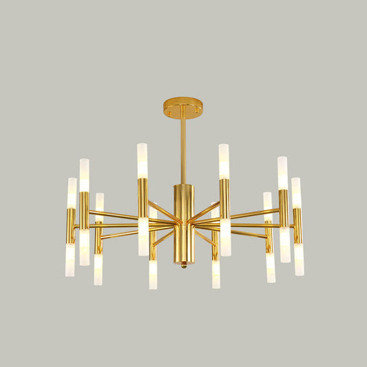 Modern 20-Light Acrylic Ceiling Lamp For Dining Room Or Kitchen Island Gold / 27