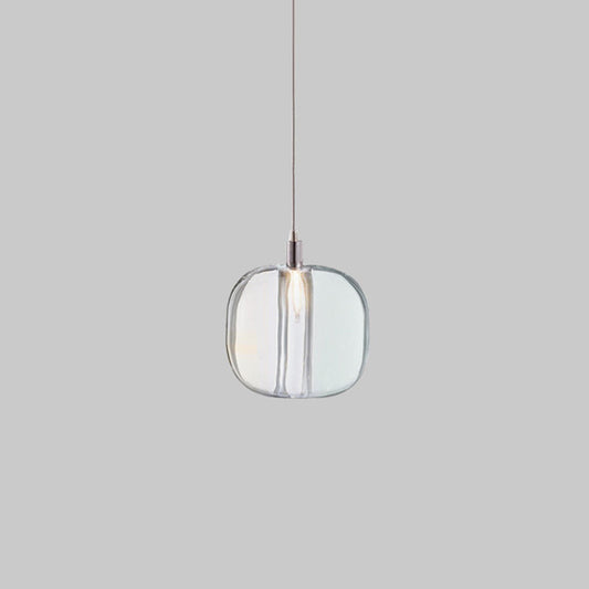 Postmodern Blown Glass Pendant Light With Led - Ideal For Commercial Stores 1 / Clear