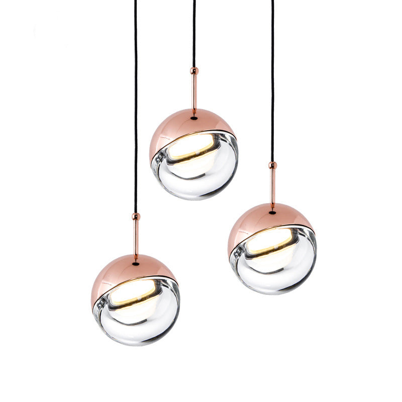 Modern Led Crystal Globe Pendant Light - Designer Mini Hanging Lamp